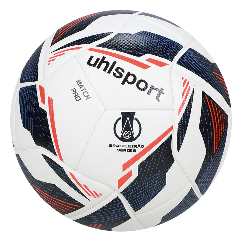Bola De Futebol Campo Uhlsport Match Pro - Branco+Vermelho