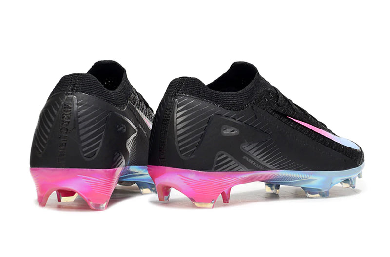 Chuteira Campo Nike Air Zoom Mercurial Vapor 16 Elite FG Preta/Rosa/Azul
