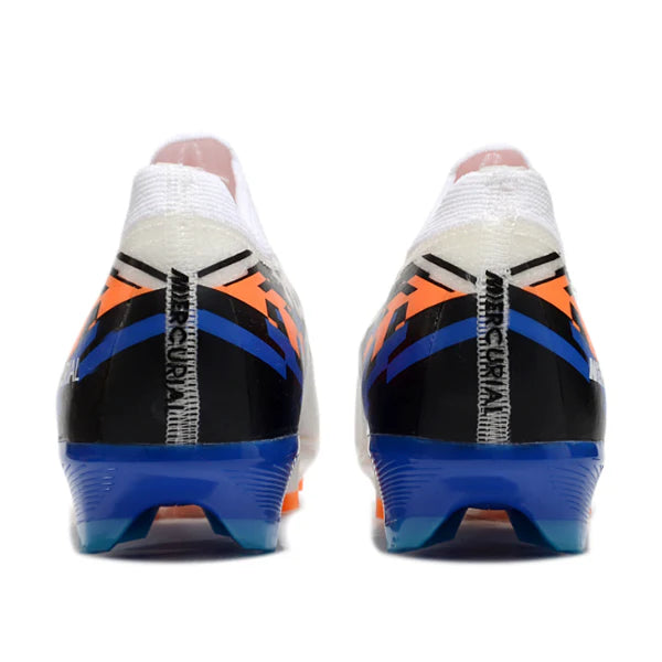 Chuteira Campo Nike Air Zoom Mercurial Vapor 16 Elite FG Branca\Azul\Laranja