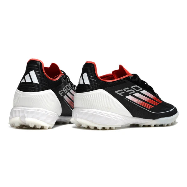 Chuteira Society Adidas F50 Elite TF Preta, Vermelha e Branca