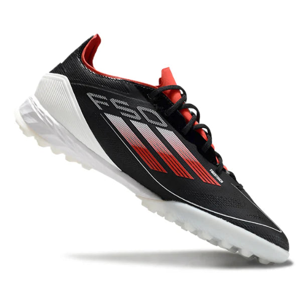 Chuteira Society Adidas F50 Elite TF Preta, Vermelha e Branca