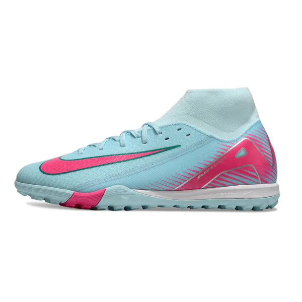 Chuteira Society Nike Zoom Mercurial Superfly 10 Academy TF Azul Claro