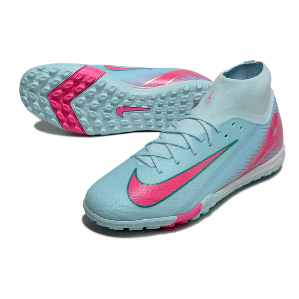 Chuteira Society Nike Zoom Mercurial Superfly 10 Academy TF Azul Claro