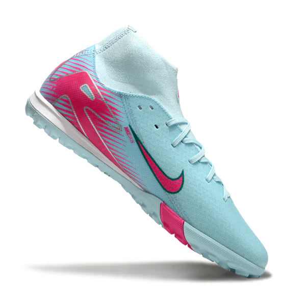 Chuteira Society Nike Zoom Mercurial Superfly 10 Academy TF Azul Claro