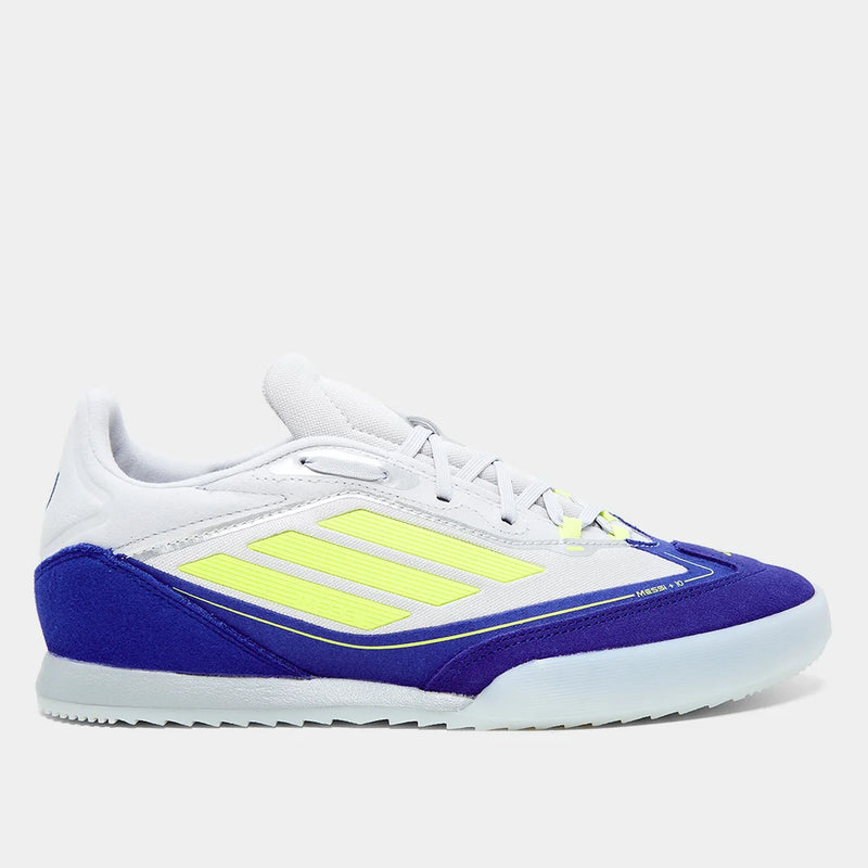 Chuteira Futsal Adidas F50 Freestyle Messi - Prata+Amarelo