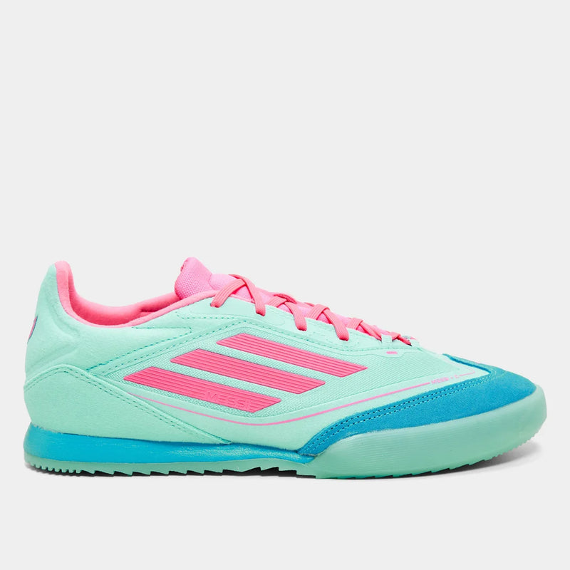 Chuteira Futsal Adidas F50 Freestyle Messi - Azul+Rosa