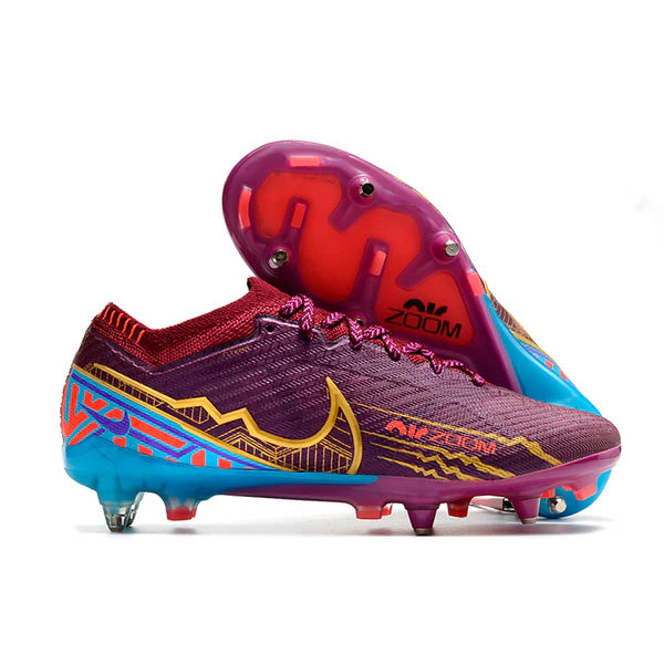 Chuteira Campo Nike Air Zoom Mercurial Vapor 15 Elite Trava Mbappe