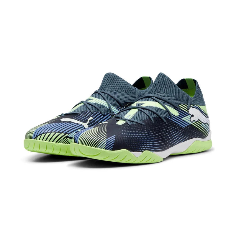 Chuteira Futsal Puma Future 7 Match - Cinza-Verde