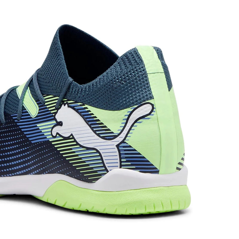 Chuteira Futsal Puma Future 7 Match - Cinza-Verde