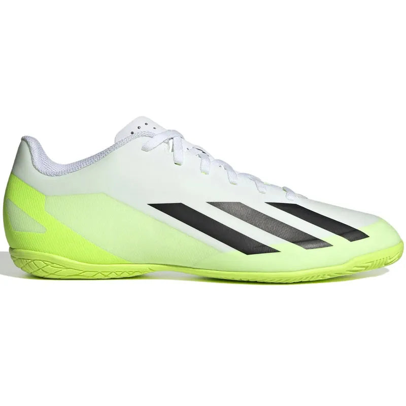 Chuteira Futsal Adidas X CrazyFast Branco Verde Masculina