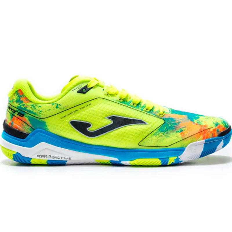 Chuteira Futsal Joma Invicto Amarelo Fluor Masculina
