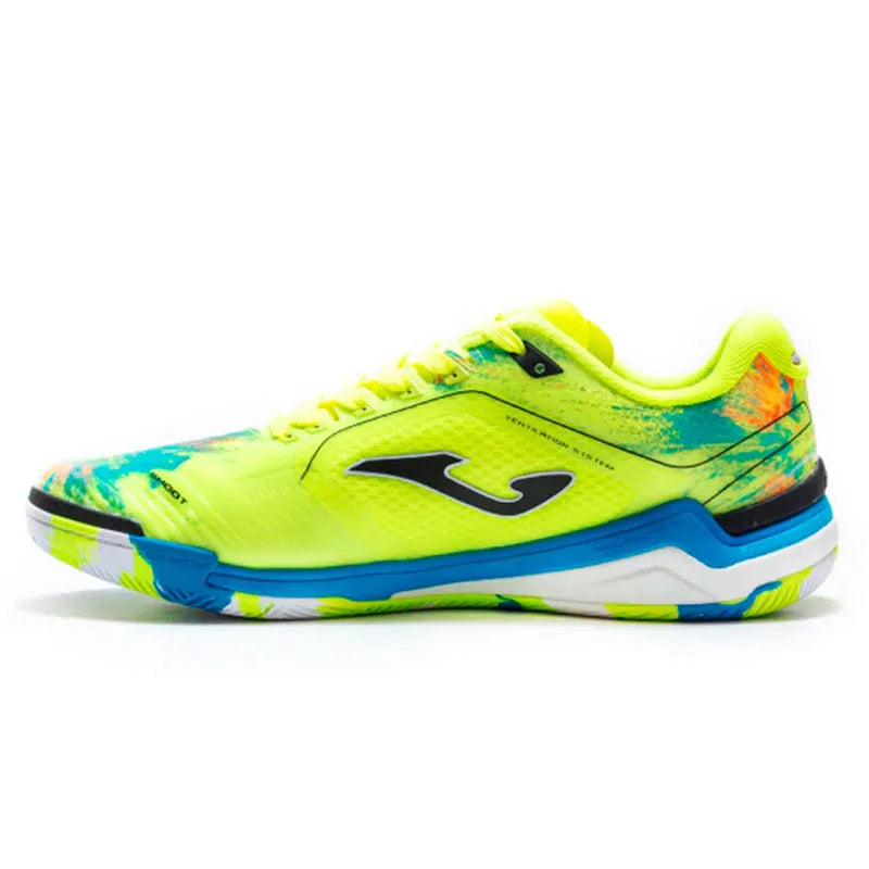 Chuteira Futsal Joma Invicto Amarelo Fluor Masculina