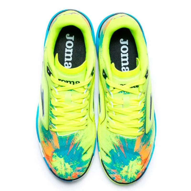Chuteira Futsal Joma Invicto Amarelo Fluor Masculina